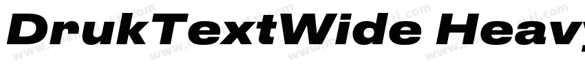 DrukTextWide Heavy字体转换